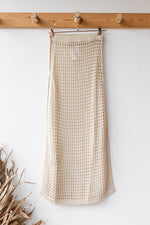 mode, crochet knit skirt