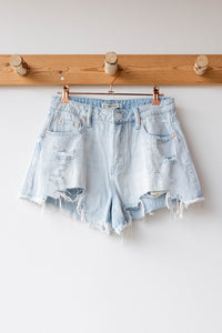 mode, hadlee denim shorts