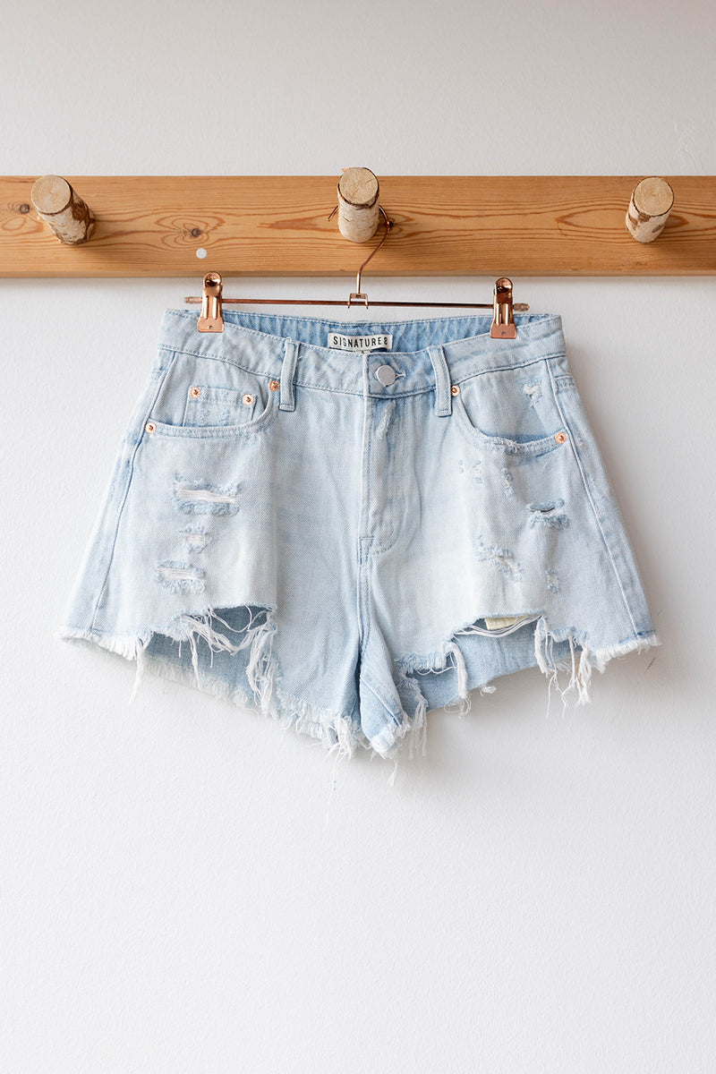 mode, hadlee denim shorts