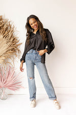 mode, cassie super high rise straight