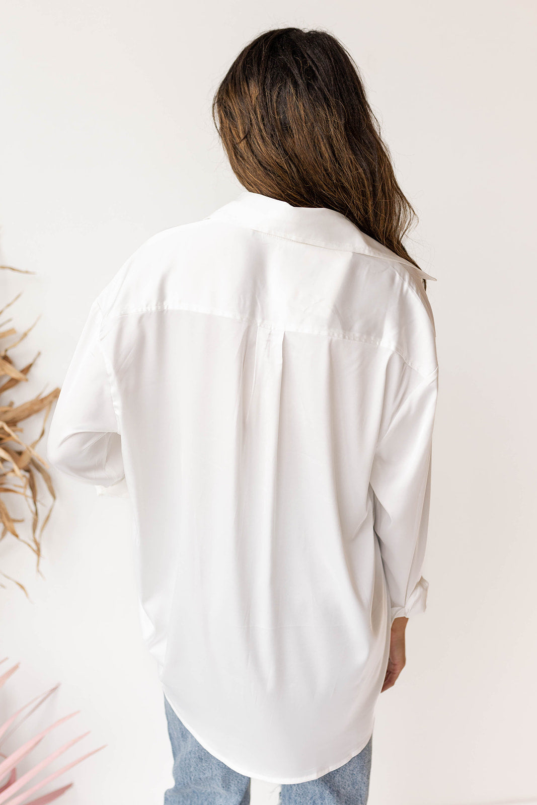 mode, shay satin blouse