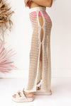 mode, crochet knit skirt