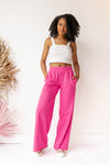 mode, wide leg sweat pants