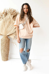 mode, micah oversized tee