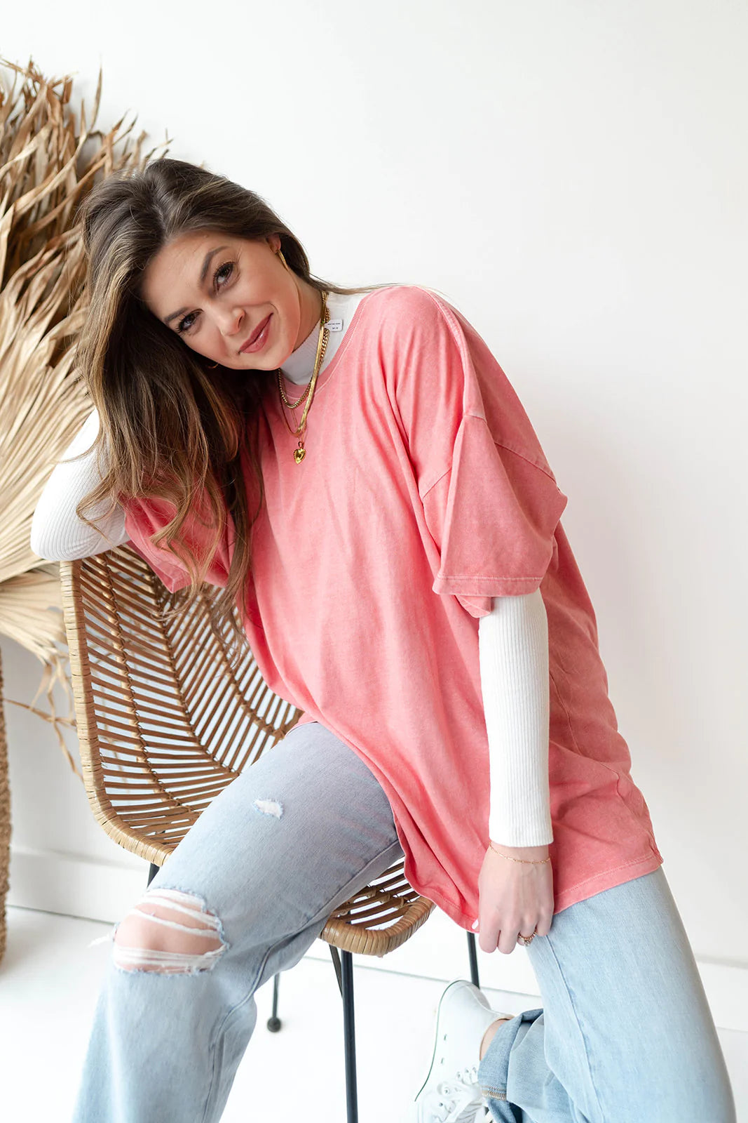 mode, rylan oversized tee