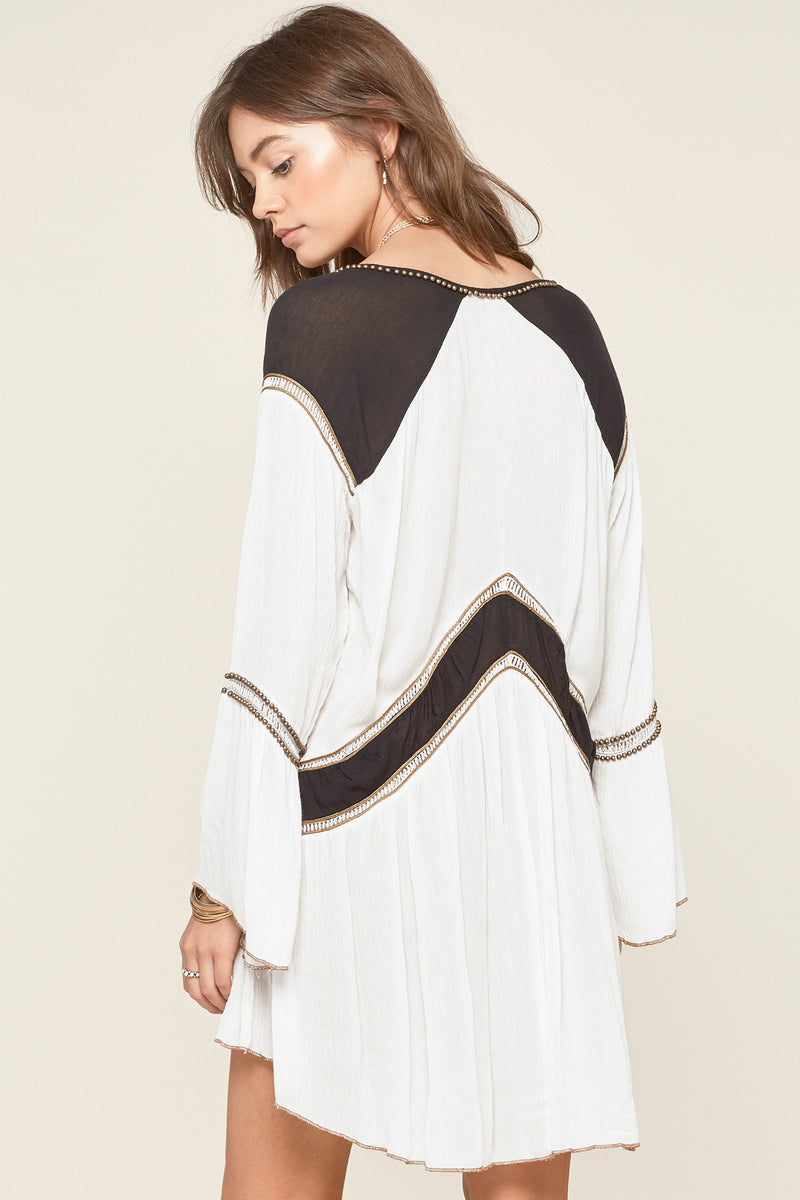 mode, topaz dress
