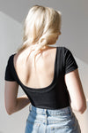 mode, jupiter ribbed button down bodysuit