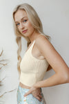 mode, knitted basic top