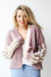 mode, Kandy stripe sleeve cardigan