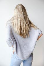 mode, clear skies funnel neck sweater