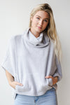 mode, clear skies funnel neck sweater