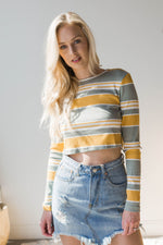 mode, on the horizon knit top