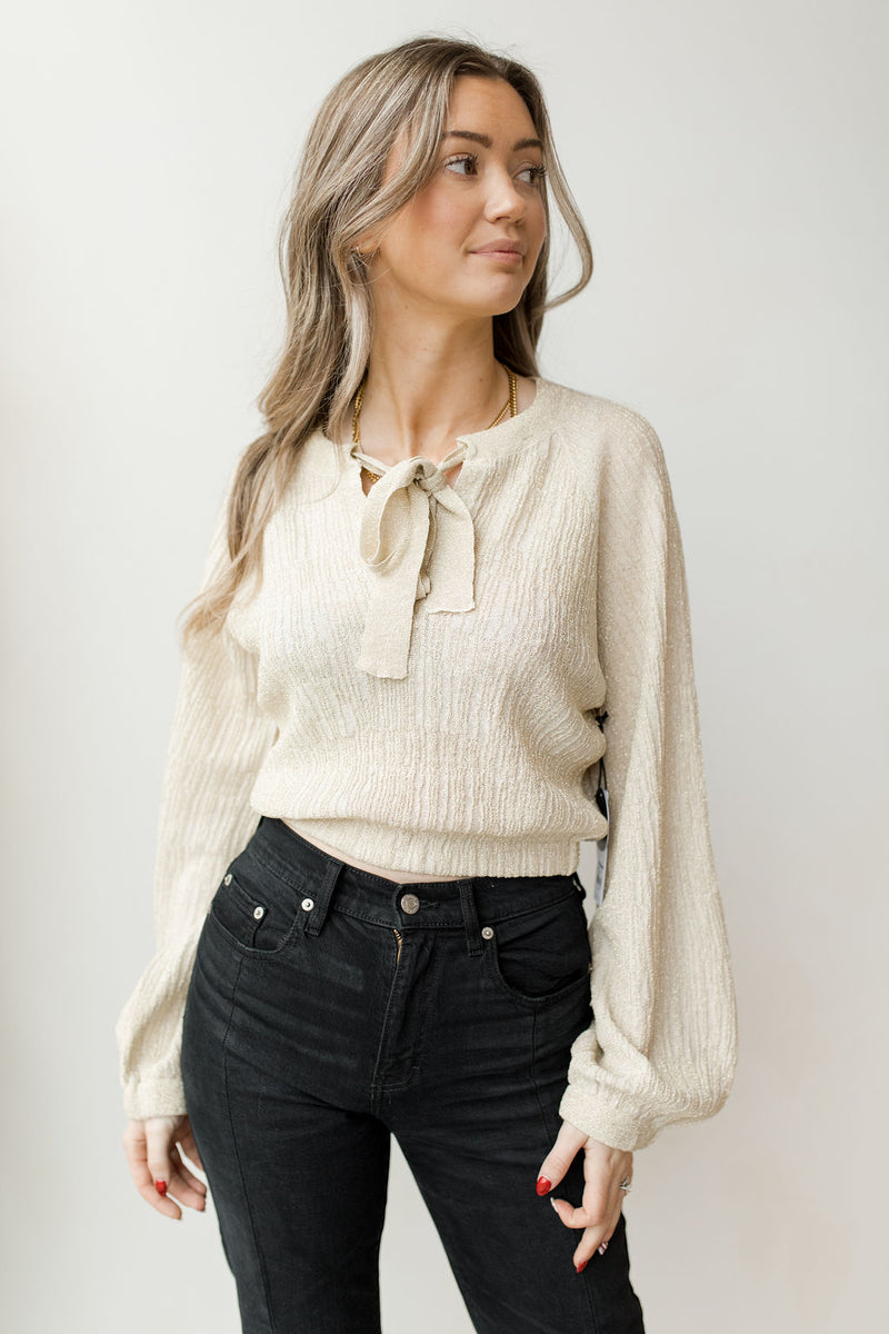 mode, sparks fly knit top
