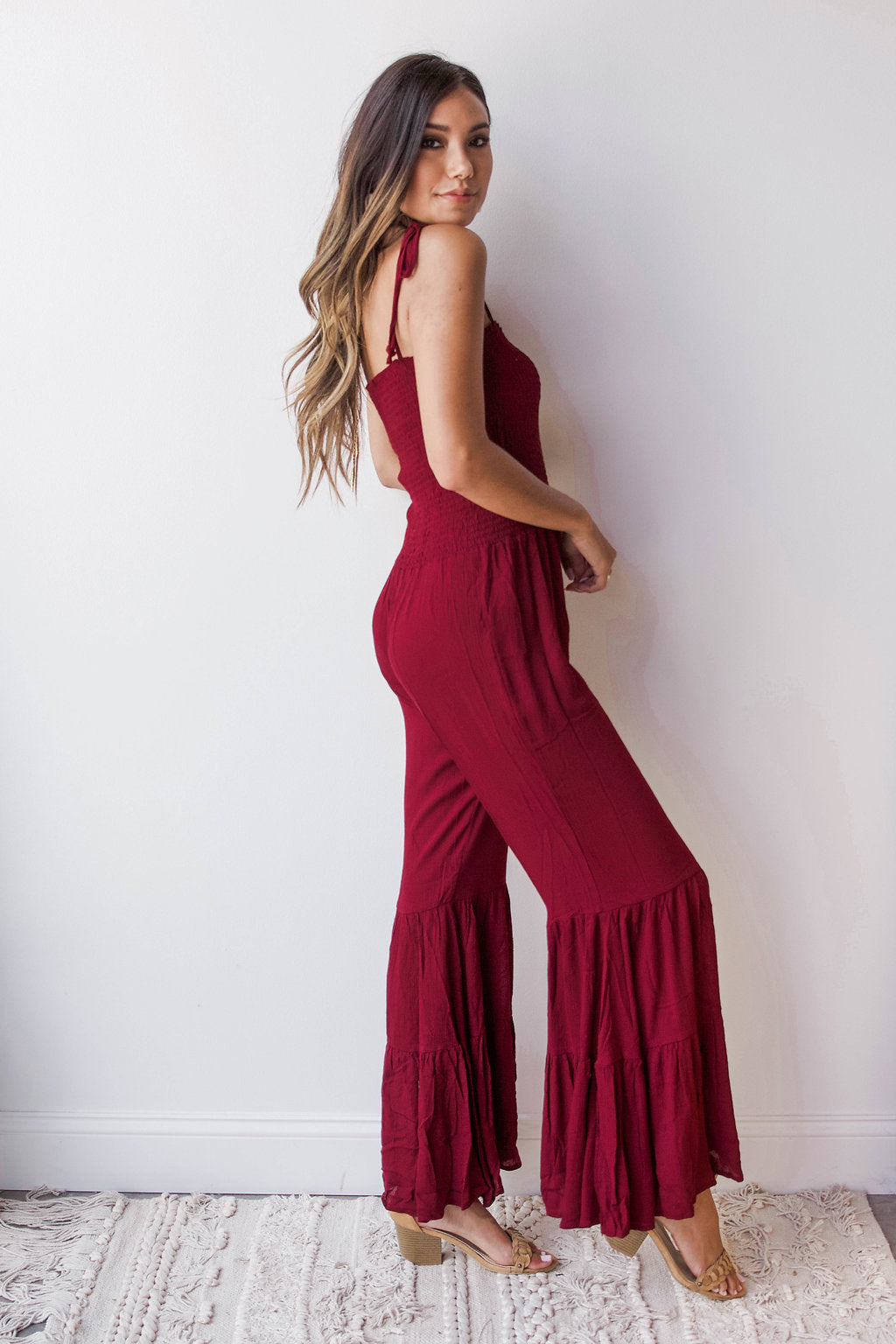 mode, with the flow jumpsuit