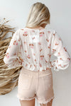 mode, flowers are bloom crop top