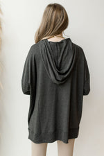 mode, oversized brushed hoodie