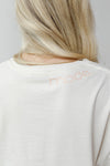 mode, radiate kindness oversized distressed tee