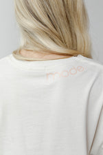mode, radiate kindness oversized distressed tee