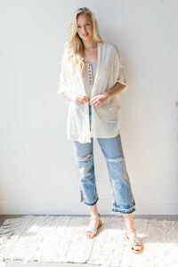 mode, out the door lightweight cardigan