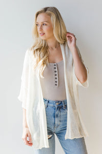 mode, out the door lightweight cardigan