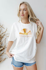 mode, radiate kindness oversized tee