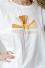 mode, radiate kindness oversized tee