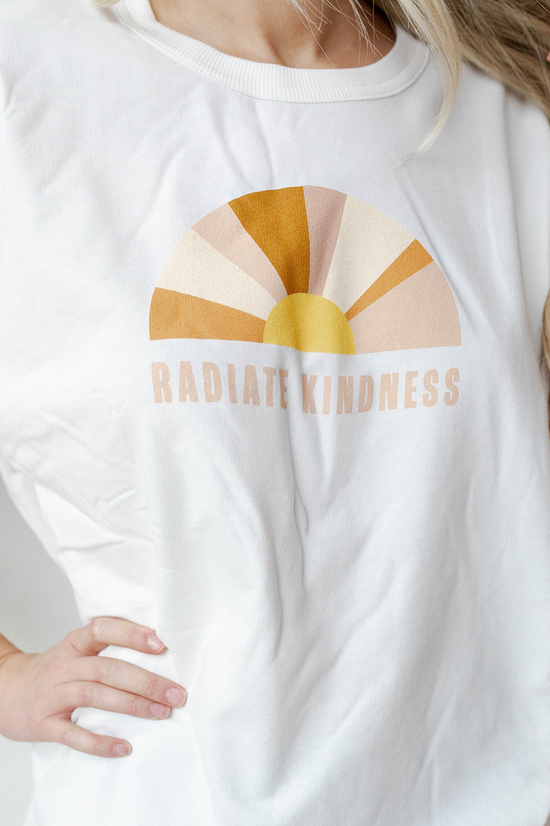 mode, radiate kindness oversized tee