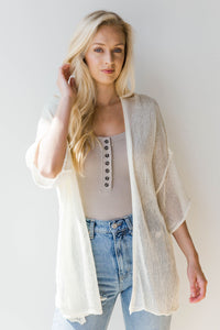 mode, out the door lightweight cardigan