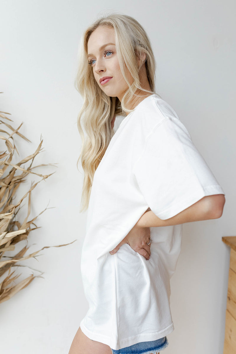 mode, radiate kindness oversized tee