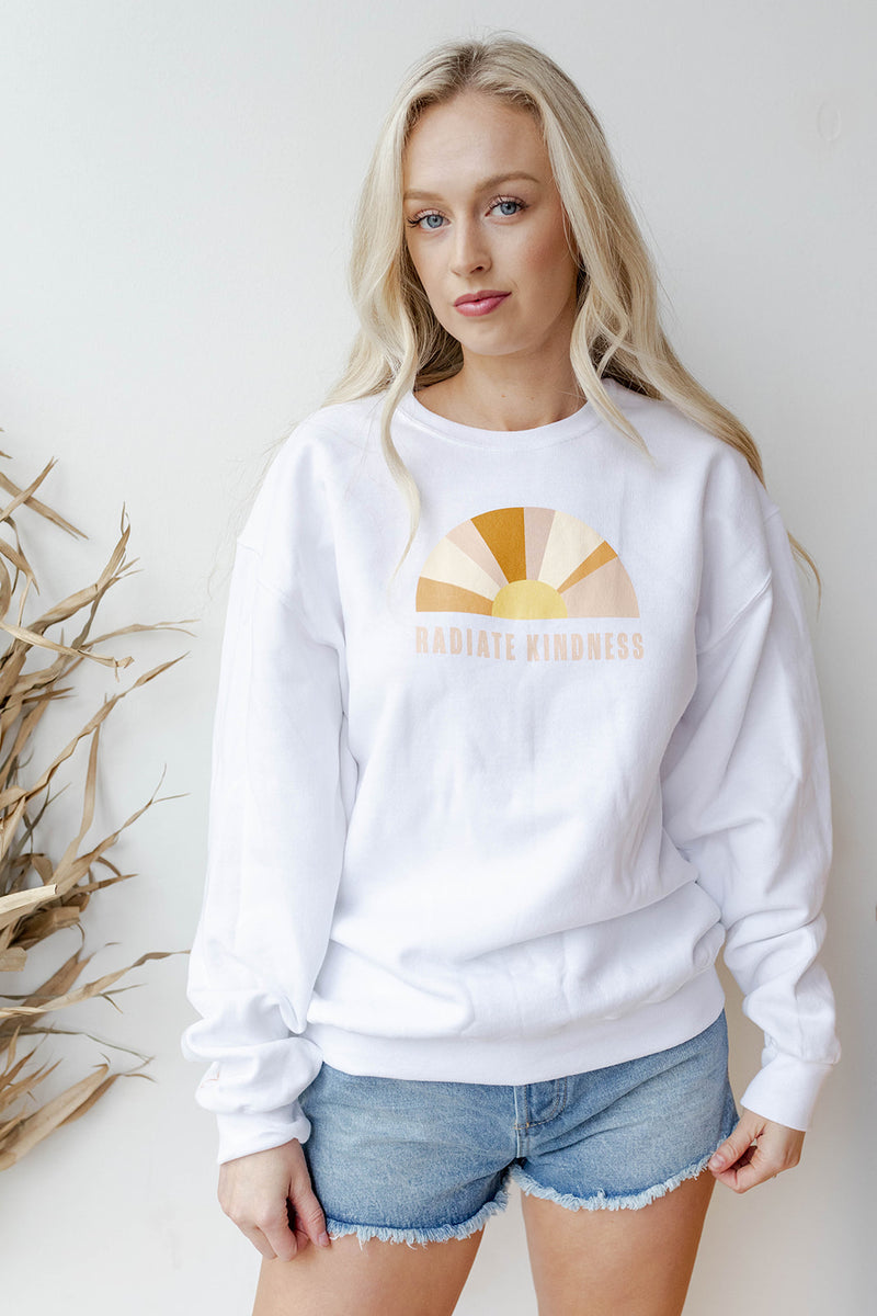 mode, radiate kindness classic sweatshirt