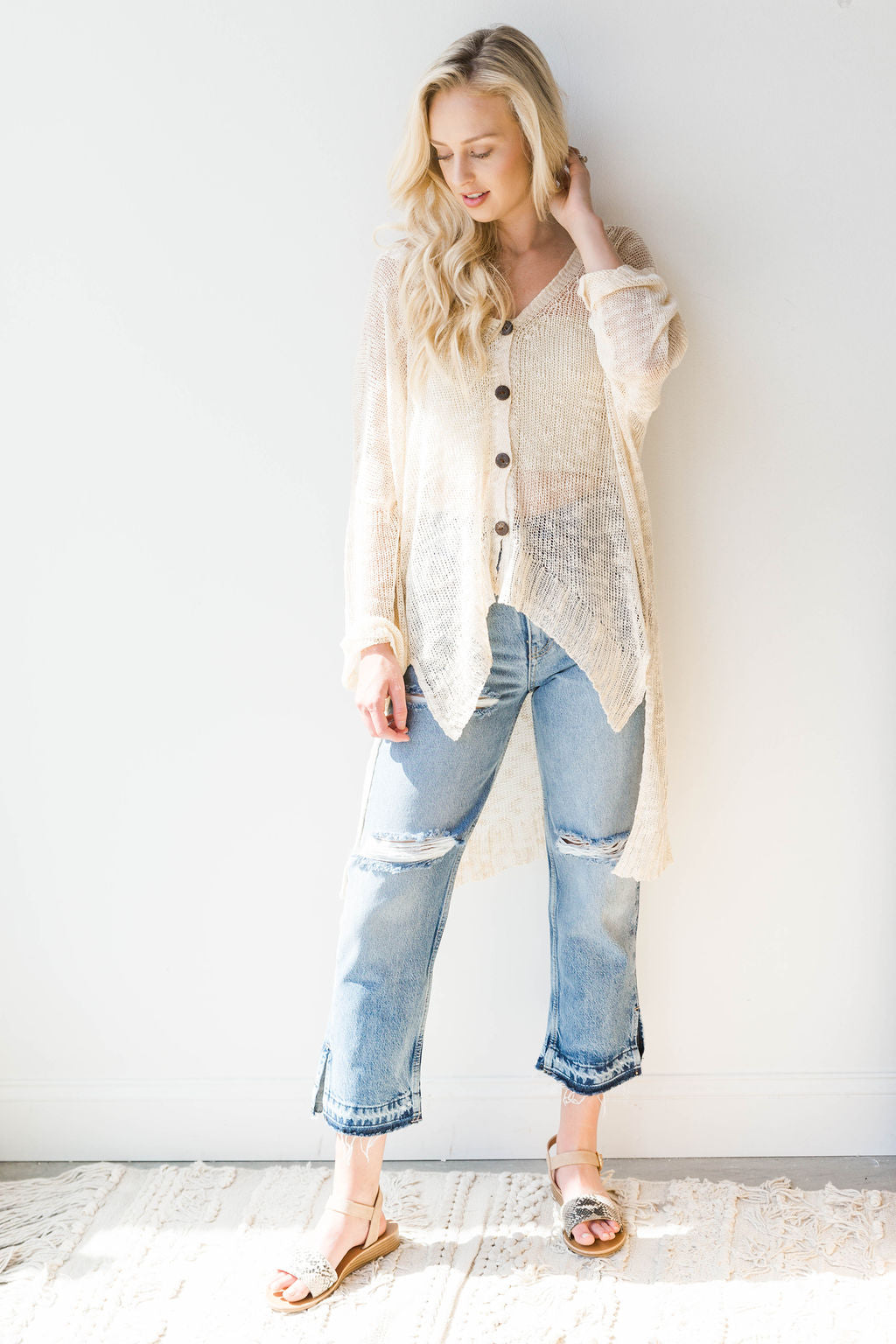mode, optimistic light weight cardigan