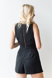 mode, for the occasion back slit romper