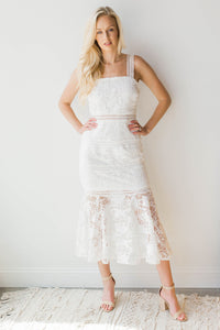 mode, mermaid lace dress