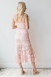mode, mermaid lace dress