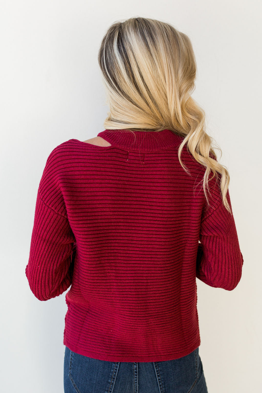 mode, Heather slit sweater