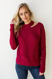 mode, Heather slit sweater