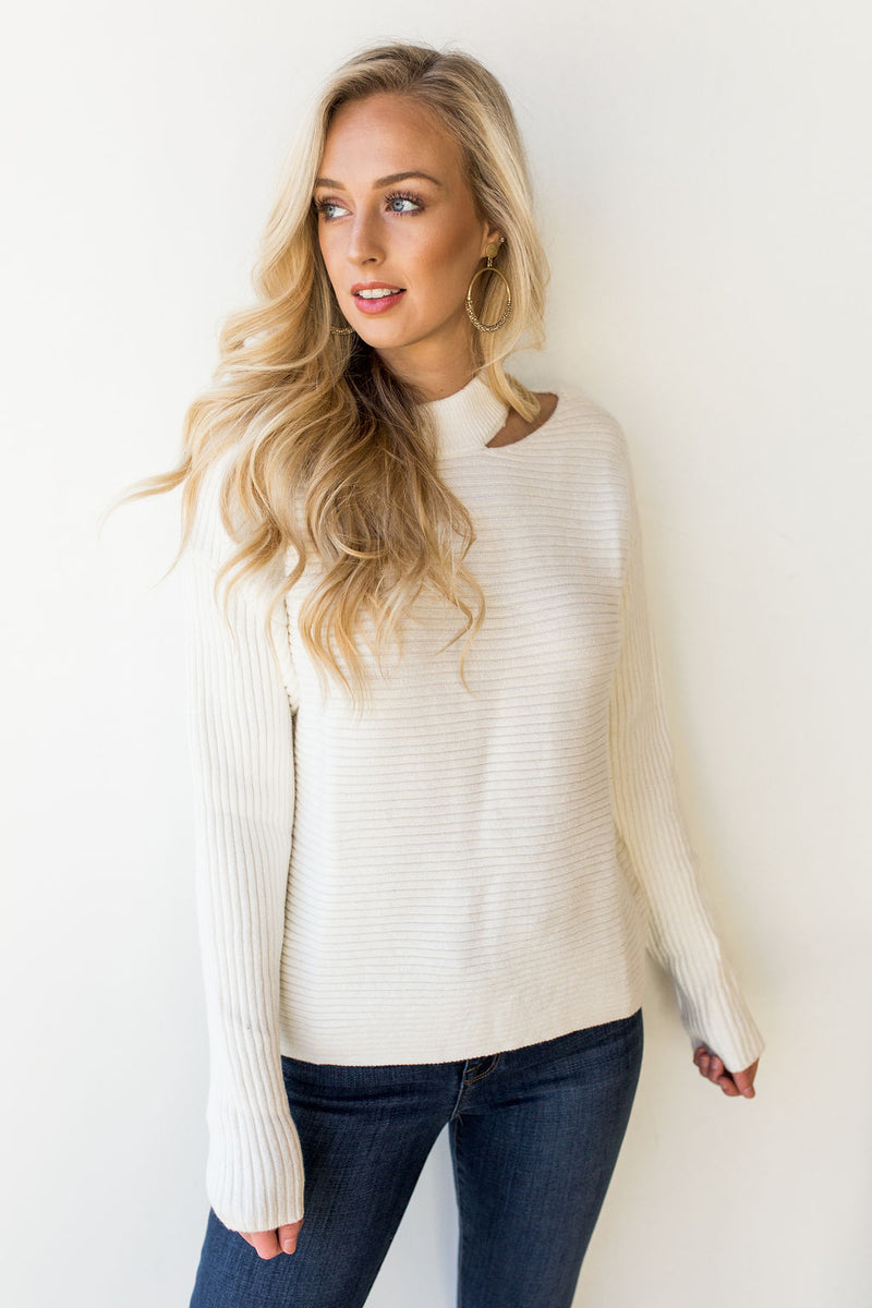 mode, Heather slit sweater