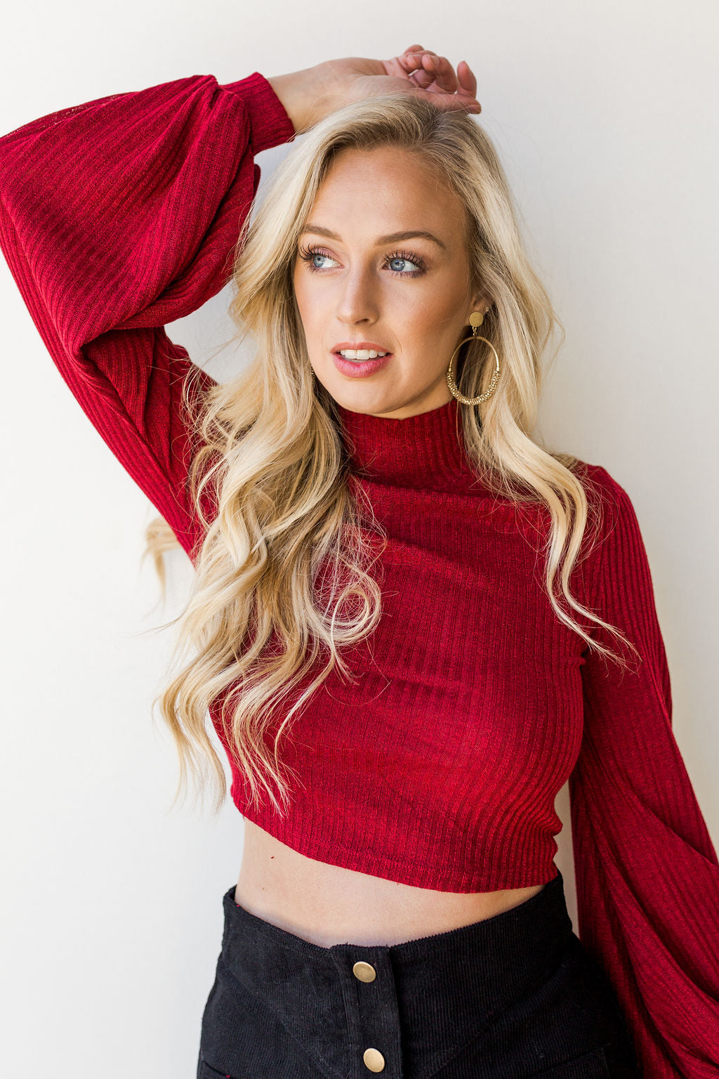 mode, feeling ready crop sweater
