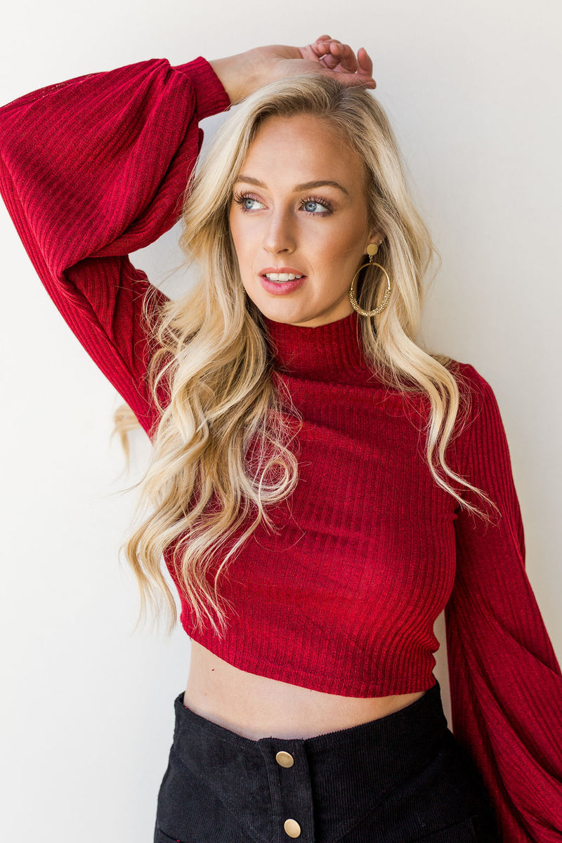 mode, feeling ready crop sweater