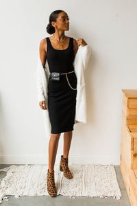 mode, fresh snowfall long cardi