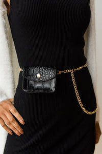 mode, tiny pouch chain belt