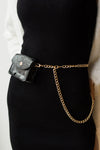 mode, tiny pouch chain belt