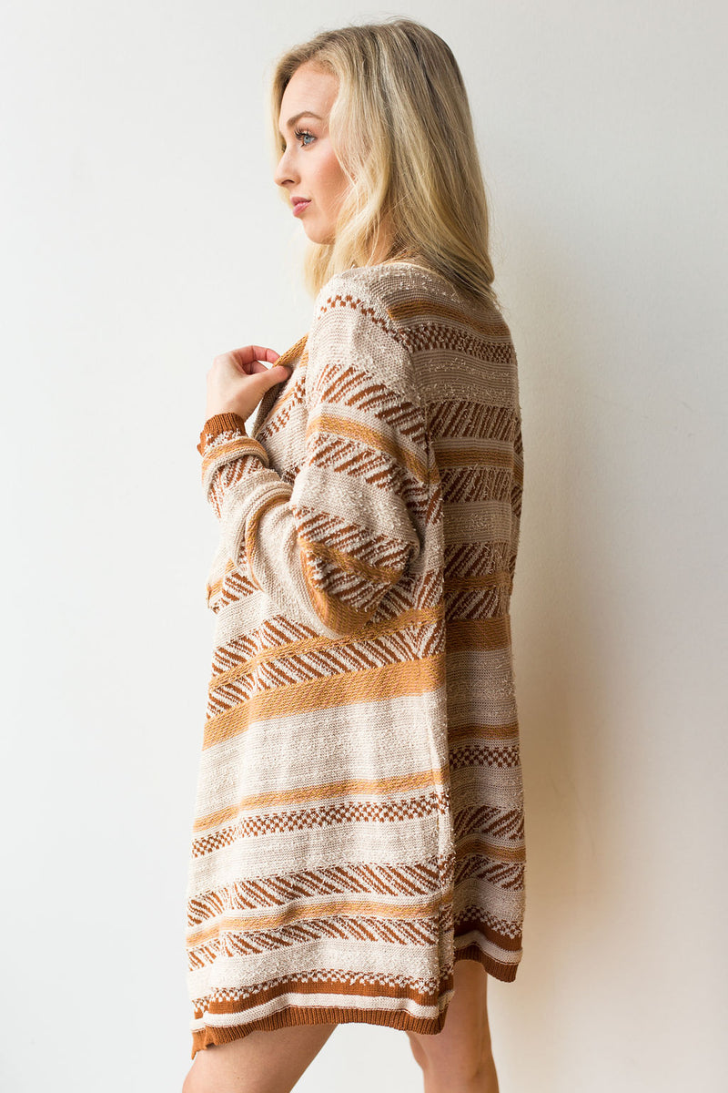 mode, weight's lifted open cardi