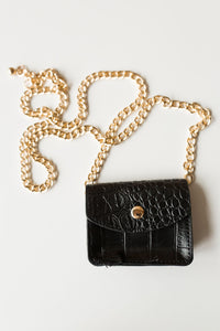 mode, tiny pouch chain belt