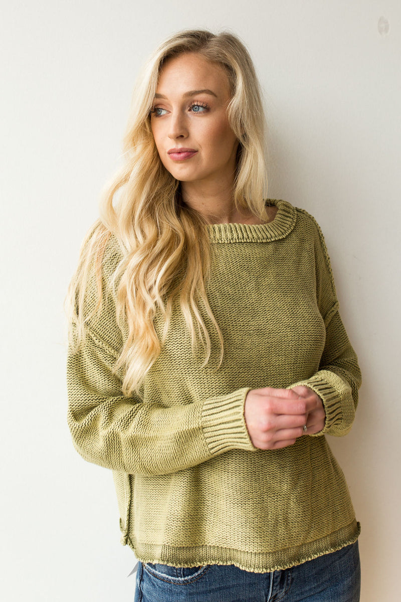 mode, ribbed brushed knit top