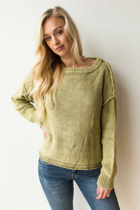 mode, ribbed brushed knit top