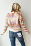 mode, color weave sweater