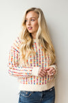 mode, color weave sweater