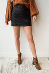 mode, modern femme vegan suede