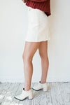 mode, lea washed twill skirt
